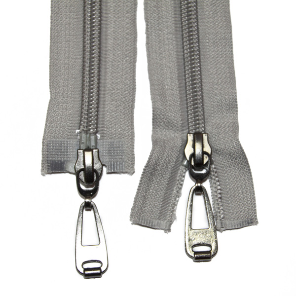 Молния спиральная (тип 7)100см два бегунка 340 серая - оптовая цена